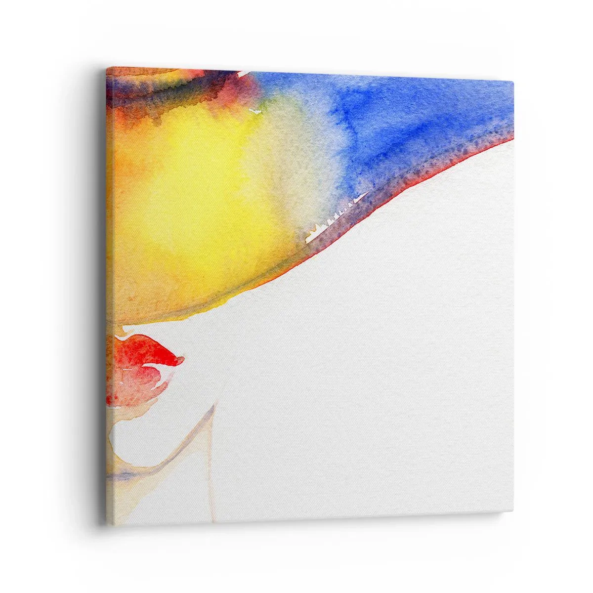 Schilderen op canvas - Portret van een dame - 40x40 cm