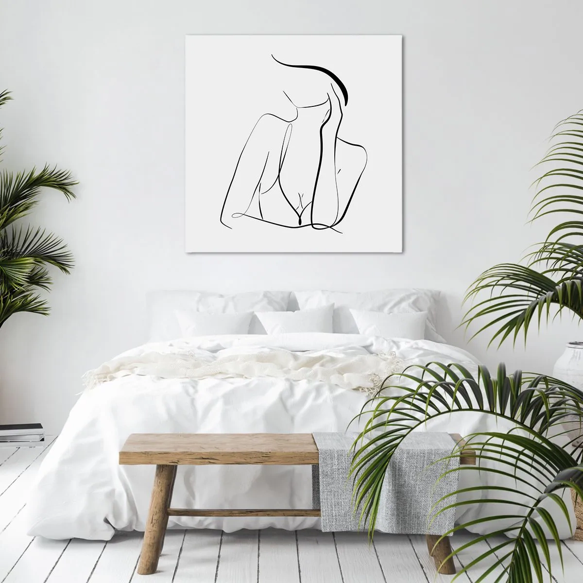 Schilderen op canvas - Op de golf van dromen - 40x40 cm