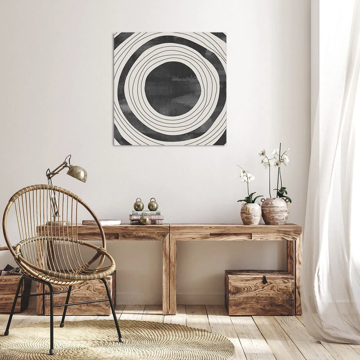 Schilderen op canvas - Precies op het punt - 50x50 cm
