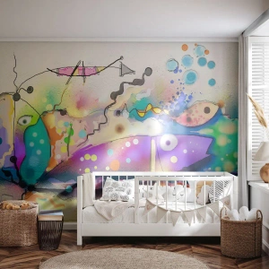 Fotobehang Premium Sand - Geen woorden! - Abstractie, Vis, Grafisch - 100x70 cm