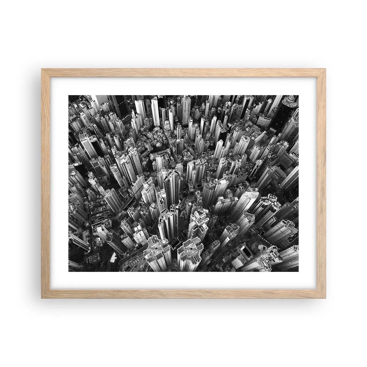 Een poster in een licht eiken lijst - Nog steeds hoger en hoger - 50x40 cm