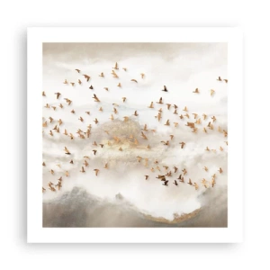 Poster - Het is tijd… - 50x50 cm