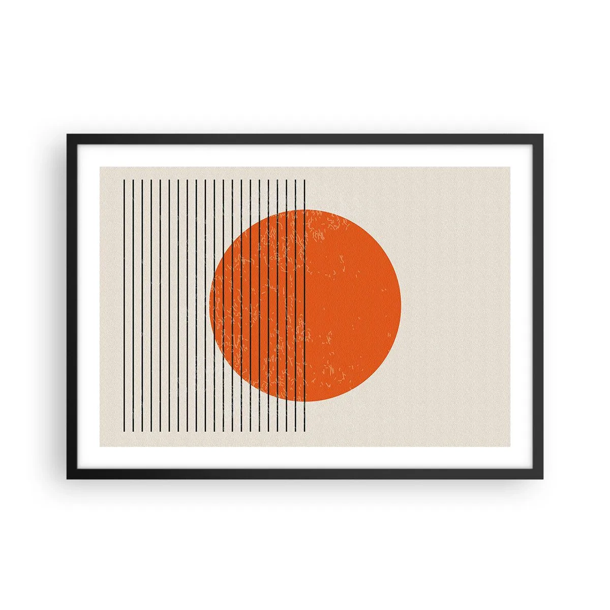 Poster in een zwarte lijst - Altijd de zon - 70x50 cm