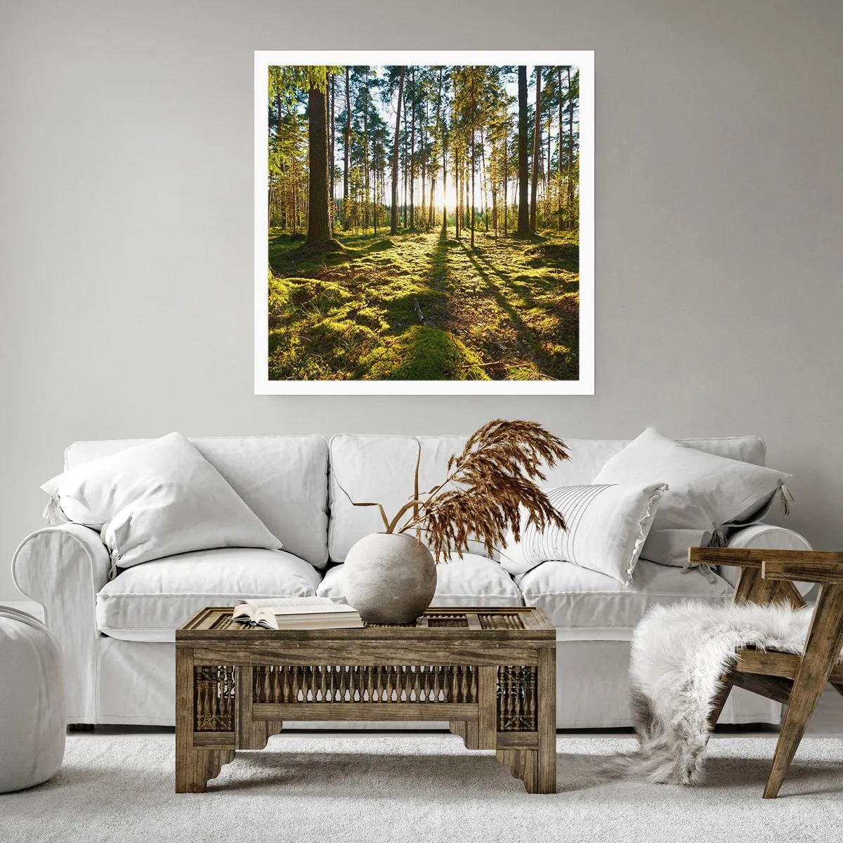 Poster - … Achter de zeven bossen - 60x60 cm