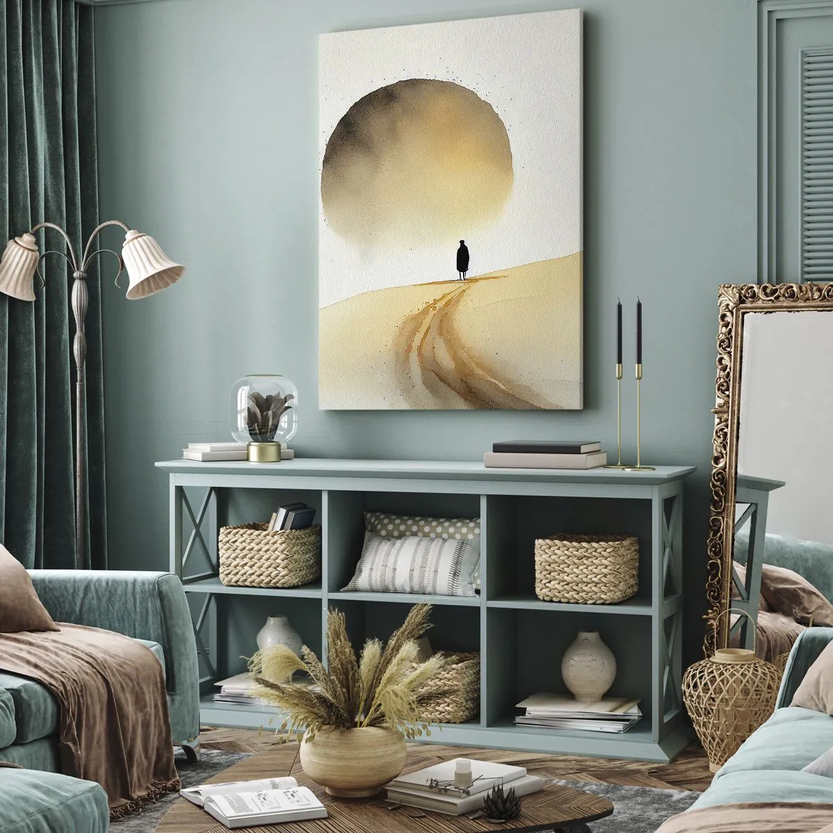 Schilderen op canvas - Altijd verlangen - 45x80 cm