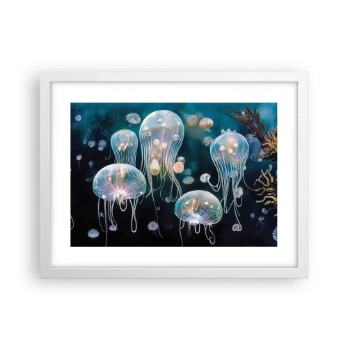 Poster in een witte lijst - Ondferwaterbal - 40x30 cm