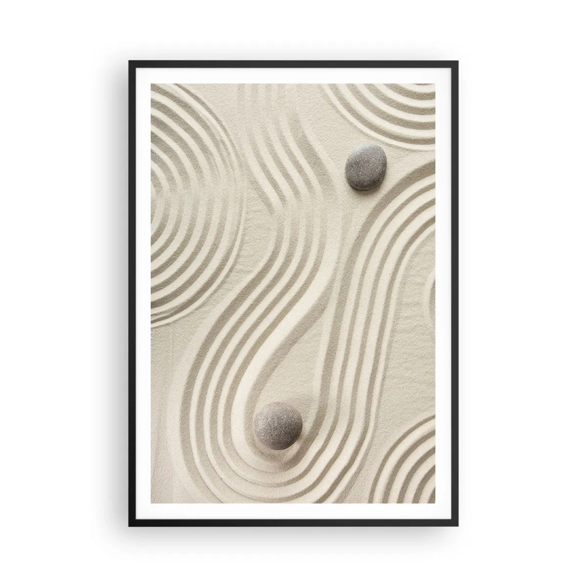 Poster in een zwarte lijst - Een vleugje warmte - 70x100 cm