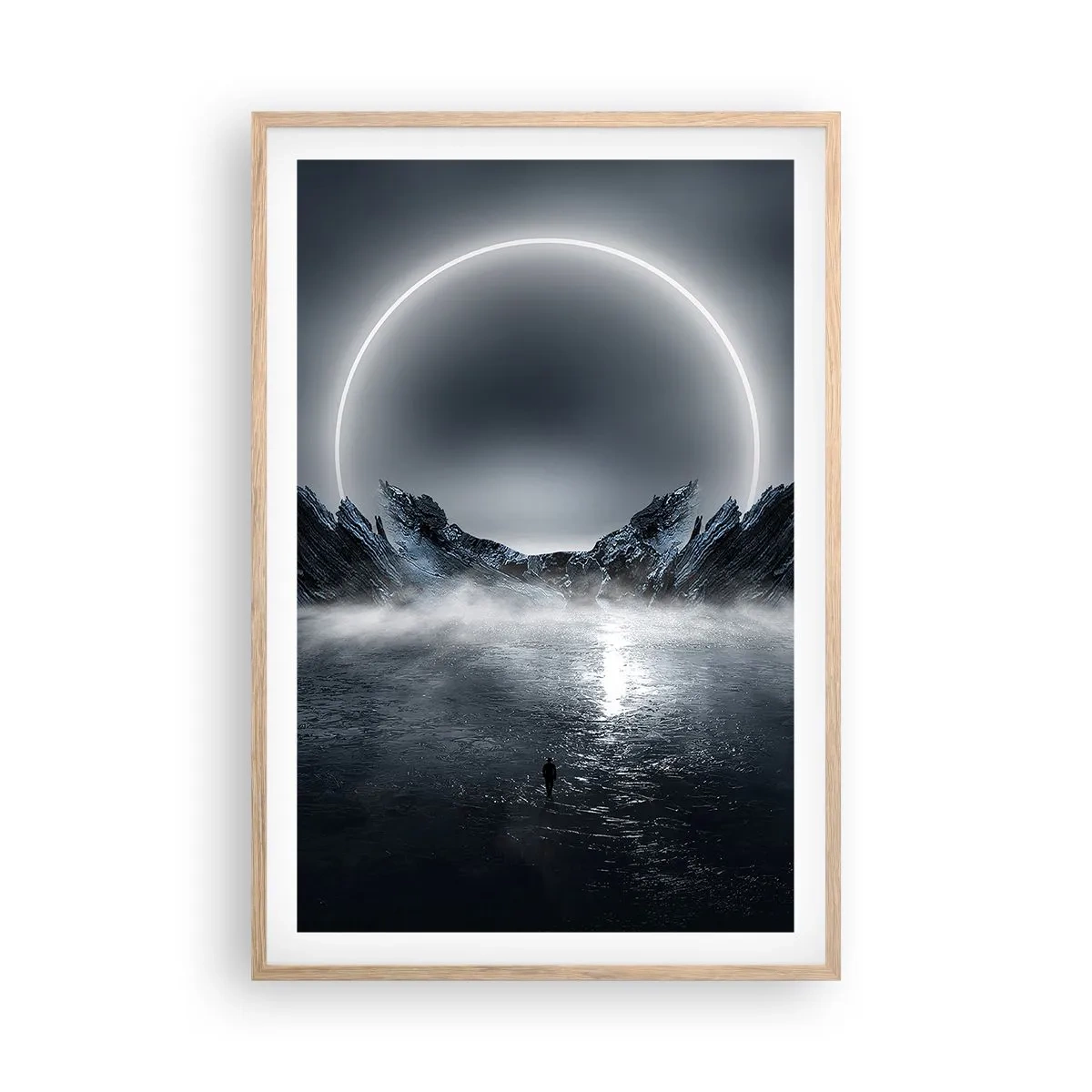 Een poster in een licht eiken lijst - Einde van het verhaal - 61x91 cm