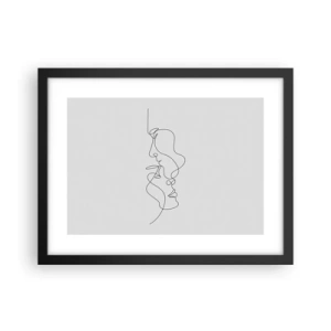 Poster in een zwarte lijst - De hitte van bittere verlangens - 40x30 cm