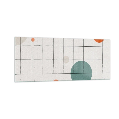 Schilderen op glas - Gevangen. Wij of zij? - 100x40 cm