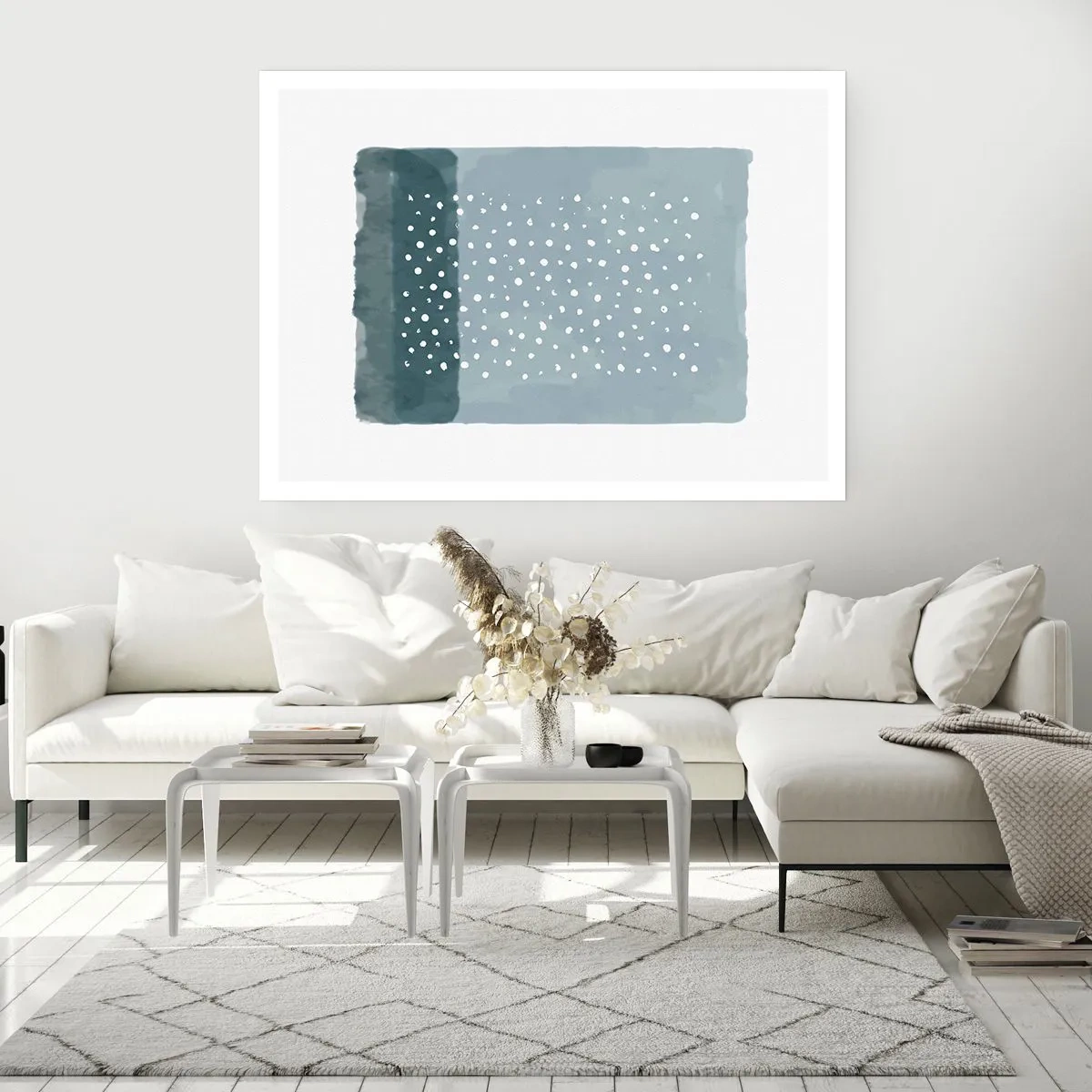 Poster - Gegroeid op blauw - 91x61 cm