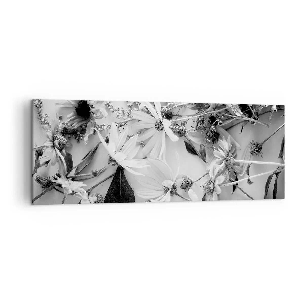 Schilderen op canvas - Niet-boeket bloemen - 140x50 cm