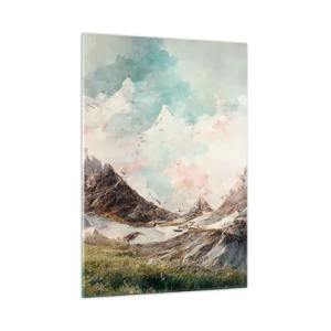 Schilderen op glas - Rotsbladen - 50x70 cm