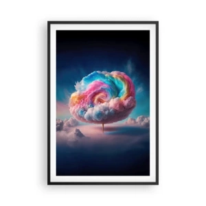 Poster in een zwarte lijst - De droom van een pretpark - 61x91 cm