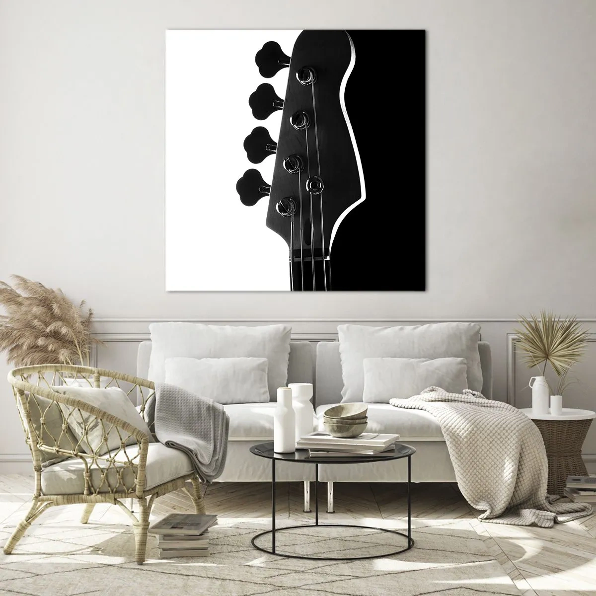 Schilderen op glas - Rock stilte - 60x60 cm