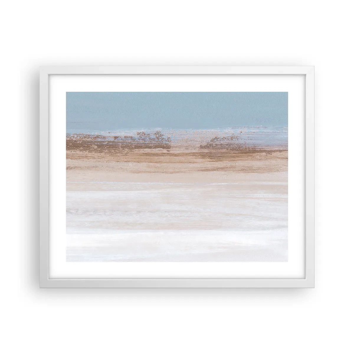 Poster in een witte lijst - Dubbelzinnig landschap - 50x40 cm