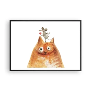 Poster in een zwarte lijst - De paradoxen van de liefde - 100x70 cm