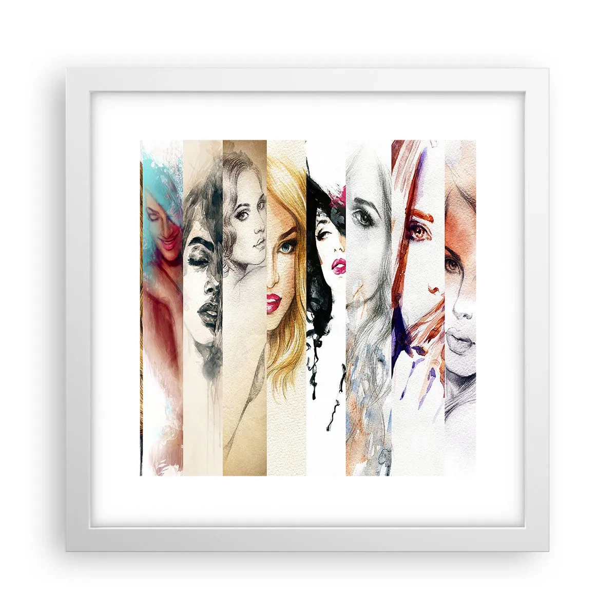 Poster in een witte lijst - En jij bent het altijd - 30x30 cm