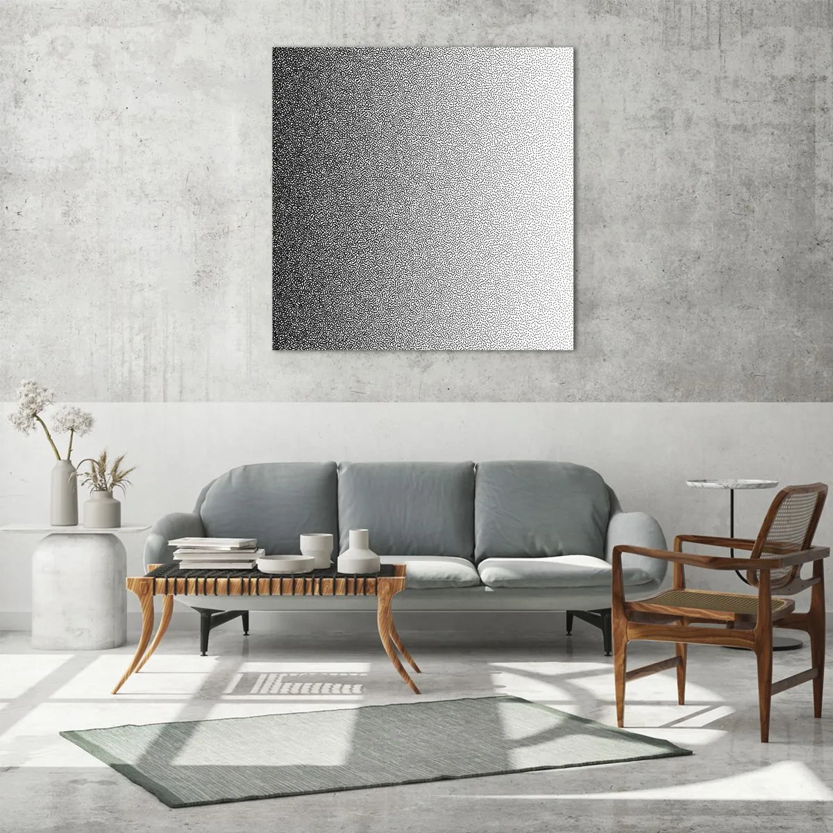 Schilderen op glas - Naar het licht - 70x70 cm