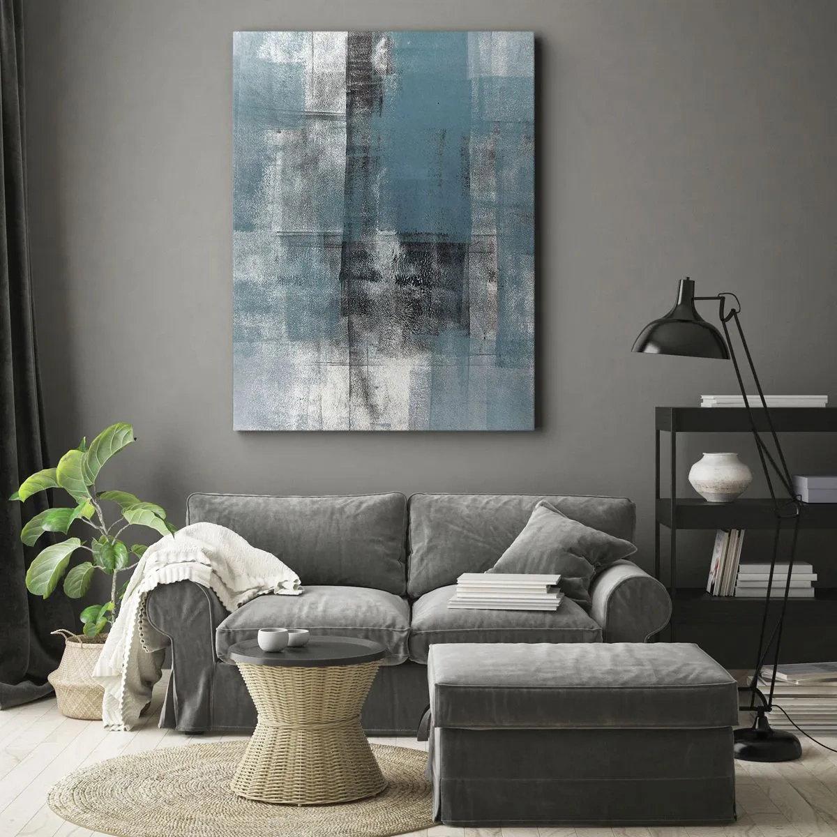 Schilderen op canvas - Water en lucht - 70x100 cm