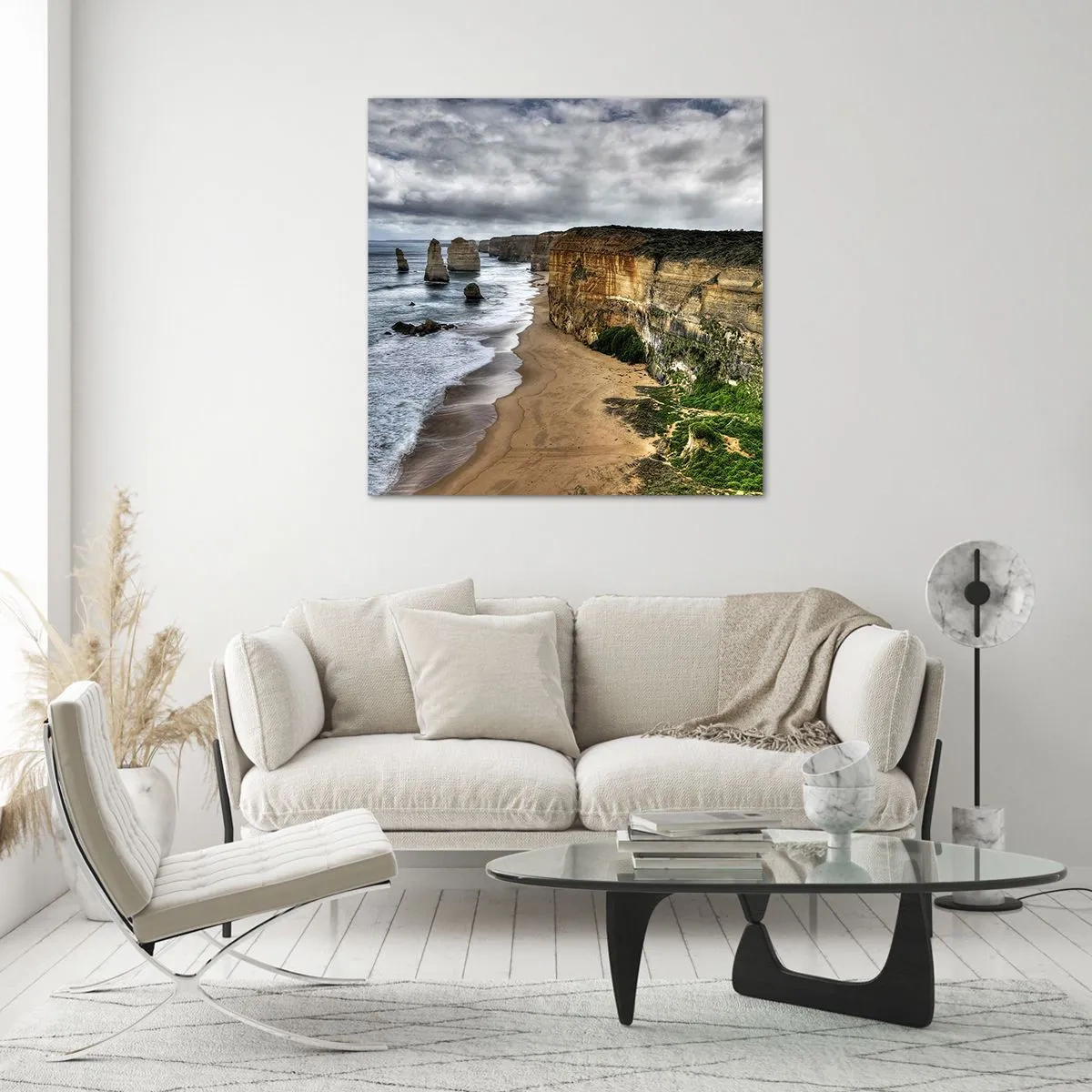 Schilderen op glas - Rauwe schoonheid - 50x50 cm