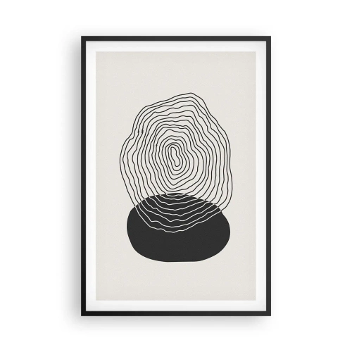 Poster in een zwarte lijst - Duur en spiertrekkingen - 61x91 cm