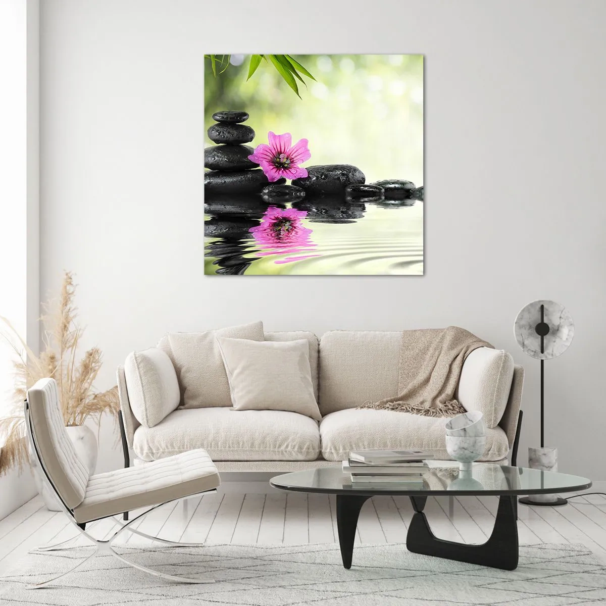 Schilderen op glas - Tijd voor de ziel - 60x60 cm