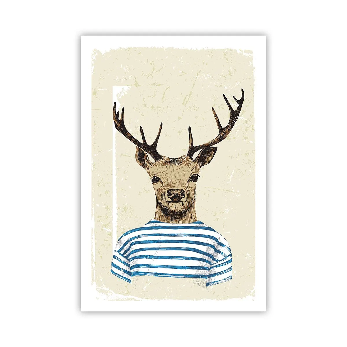 Poster - Omdat ik van gestreepte t-shirts hou! - 61x91 cm