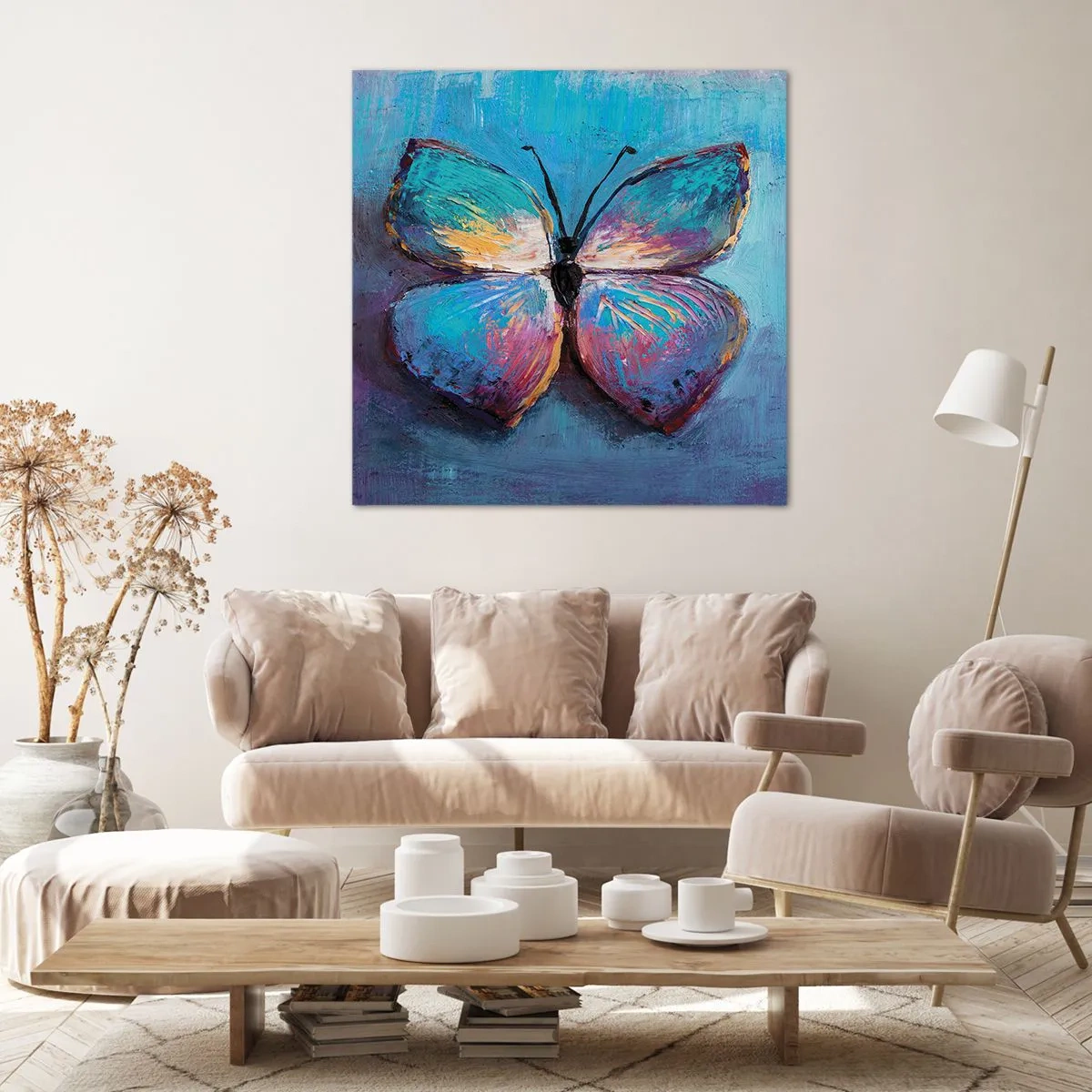 Schilderen op canvas - In al zijn glorie - 50x50 cm