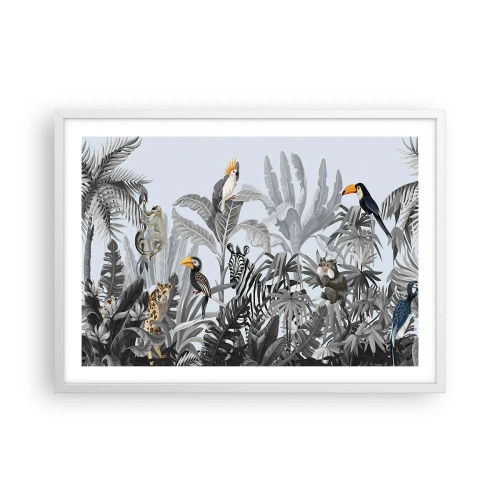 Poster in een witte lijst - Afrikaans sprookje - 70x50 cm