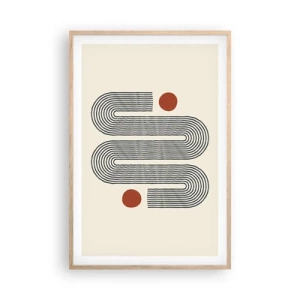 Een poster in een licht eiken lijst - Van het begin tot het eind - 61x91 cm