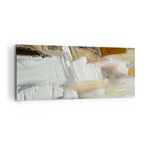 Schilderen op canvas - Kleurrijke lagen - 100x40 cm