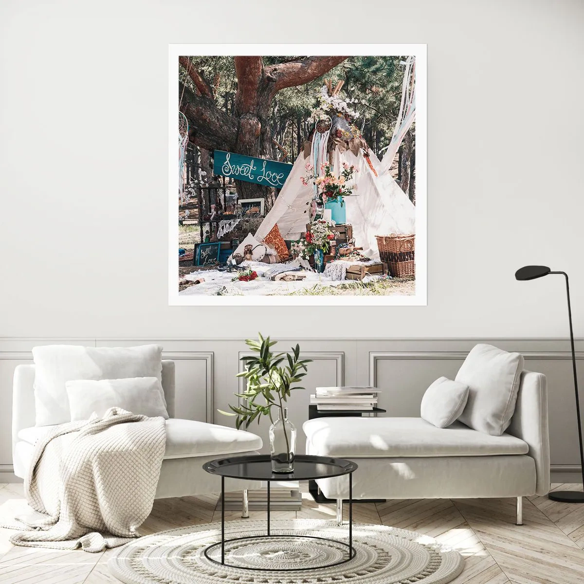 Poster - De liefde bedrijven ... - 40x40 cm