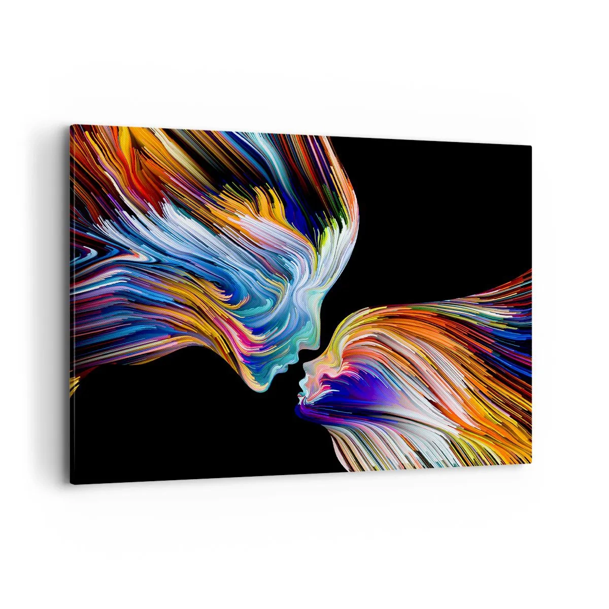 Schilderen op canvas - Een samensmelting van energie en licht - 120x80 cm