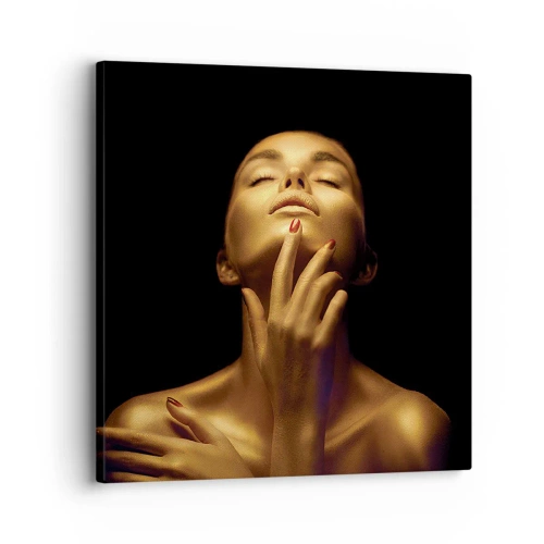 Schilderen op canvas - Als gouden zijde - 30x30 cm