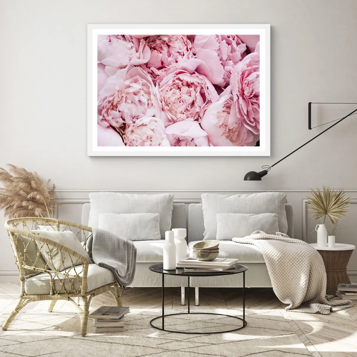 Poster in een witte lijst - Knuffelend en geurig - 40x30 cm