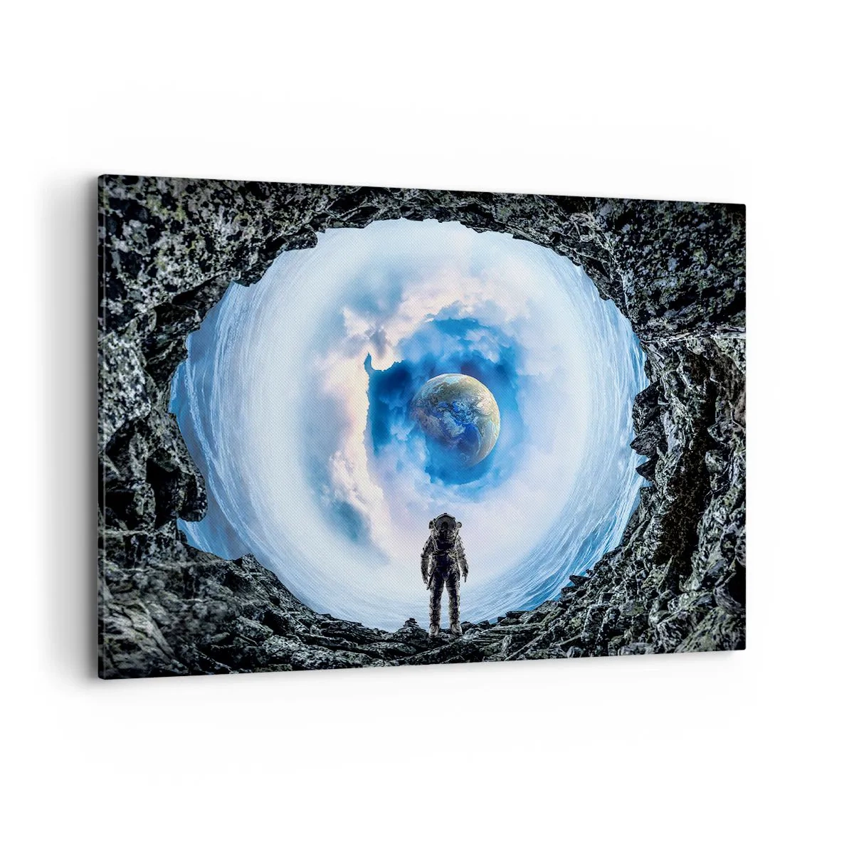 Schilderen op canvas - Het is niet ver van huis - 100x70 cm