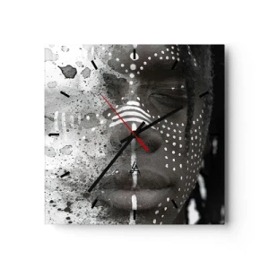 Wandklok - Klok - Ontdek de oergeest - 40x40 cm