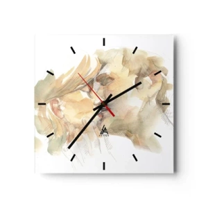 Wandklok - Klok - De helft gevonden? - 40x40 cm