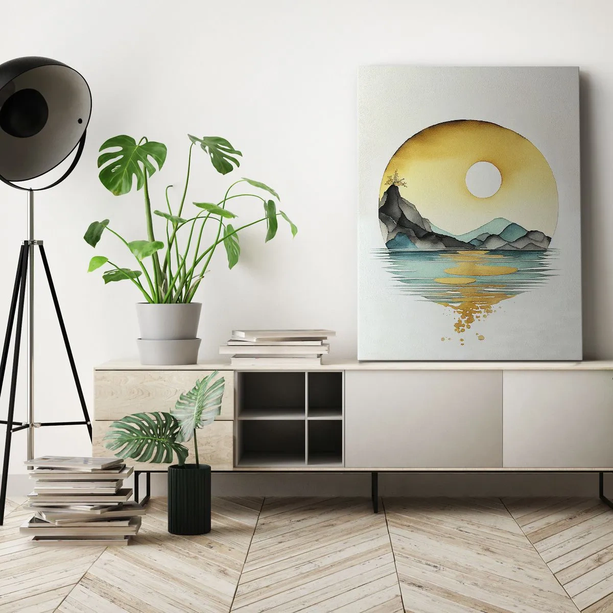 Schilderen op canvas - In de cirkel van schoonheid - 70x100 cm