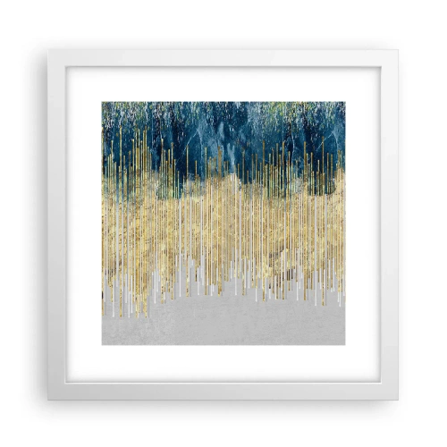Poster in een witte lijst - Vergulde grens - 30x30 cm