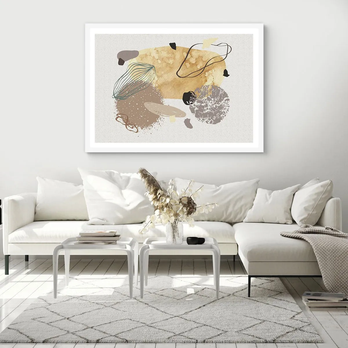 Poster in een witte lijst - Toegepaste plumcologie - 50x40 cm
