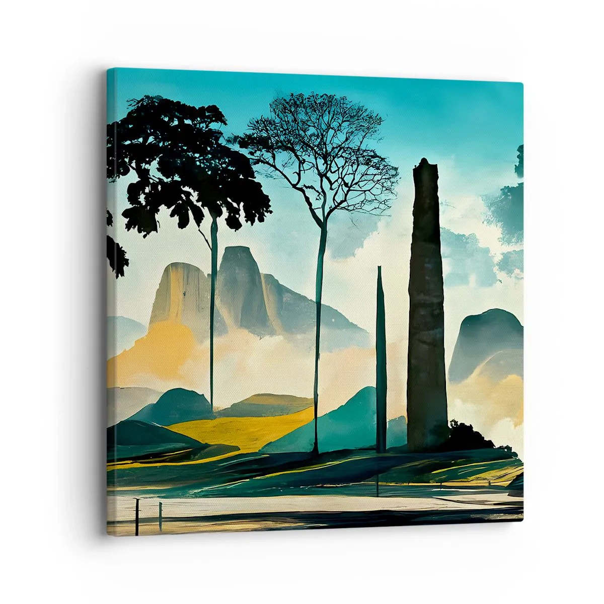 Schilderen op canvas - Nog hoger en hoger - 30x30 cm