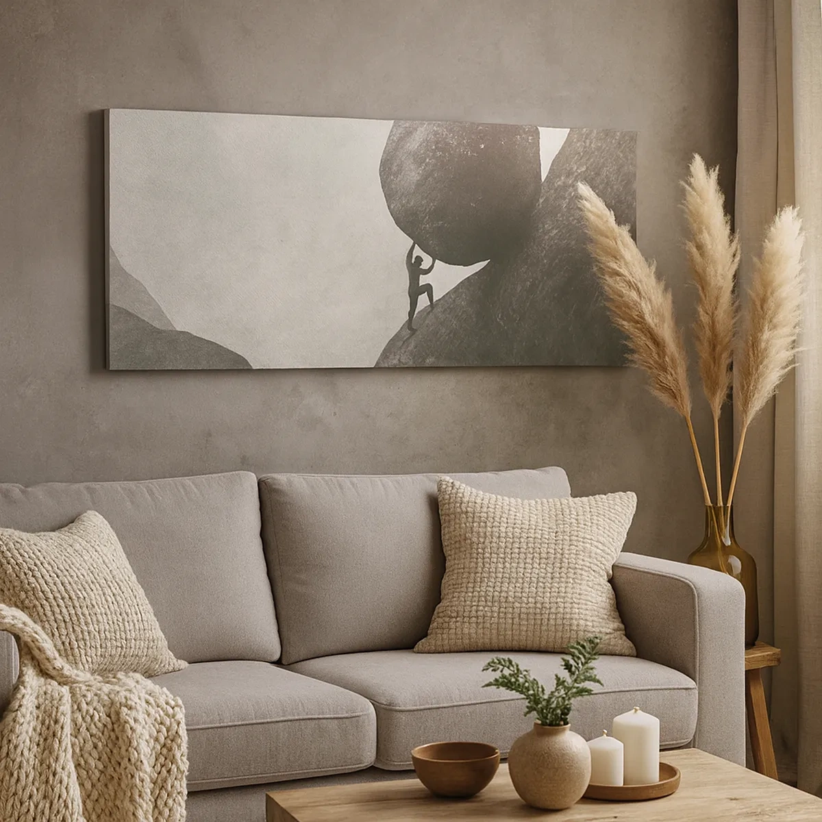 Schilderen op canvas - Ik geloof tegen alle hoop in - 30x30 cm