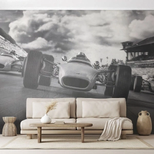 Fotobehang Premium Canvas - Er is kracht! - Formule 1, Voertuig, Race - 250x175 cm