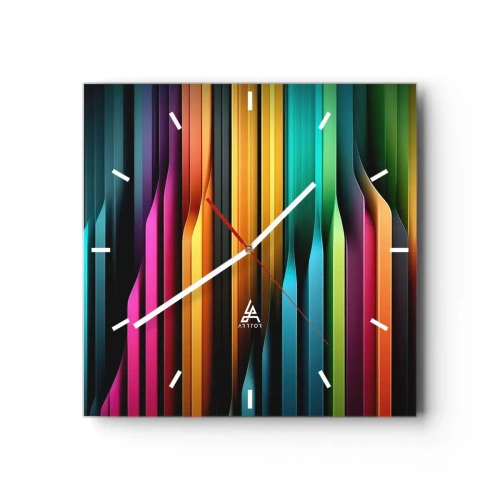 Wandklok - Klok - Lichtorgel - 30x30 cm