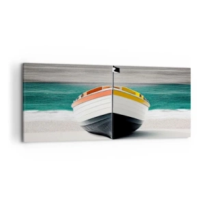 Schilderen op canvas - Op zijn plaats - 100x40 cm