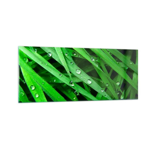 Schilderen op glas - Speel groen - 100x40 cm