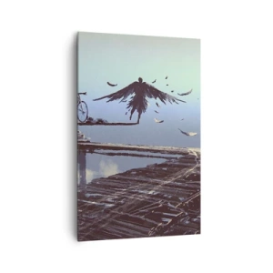 Schilderen op canvas - Icarus leeft voor altijd - 80x120 cm