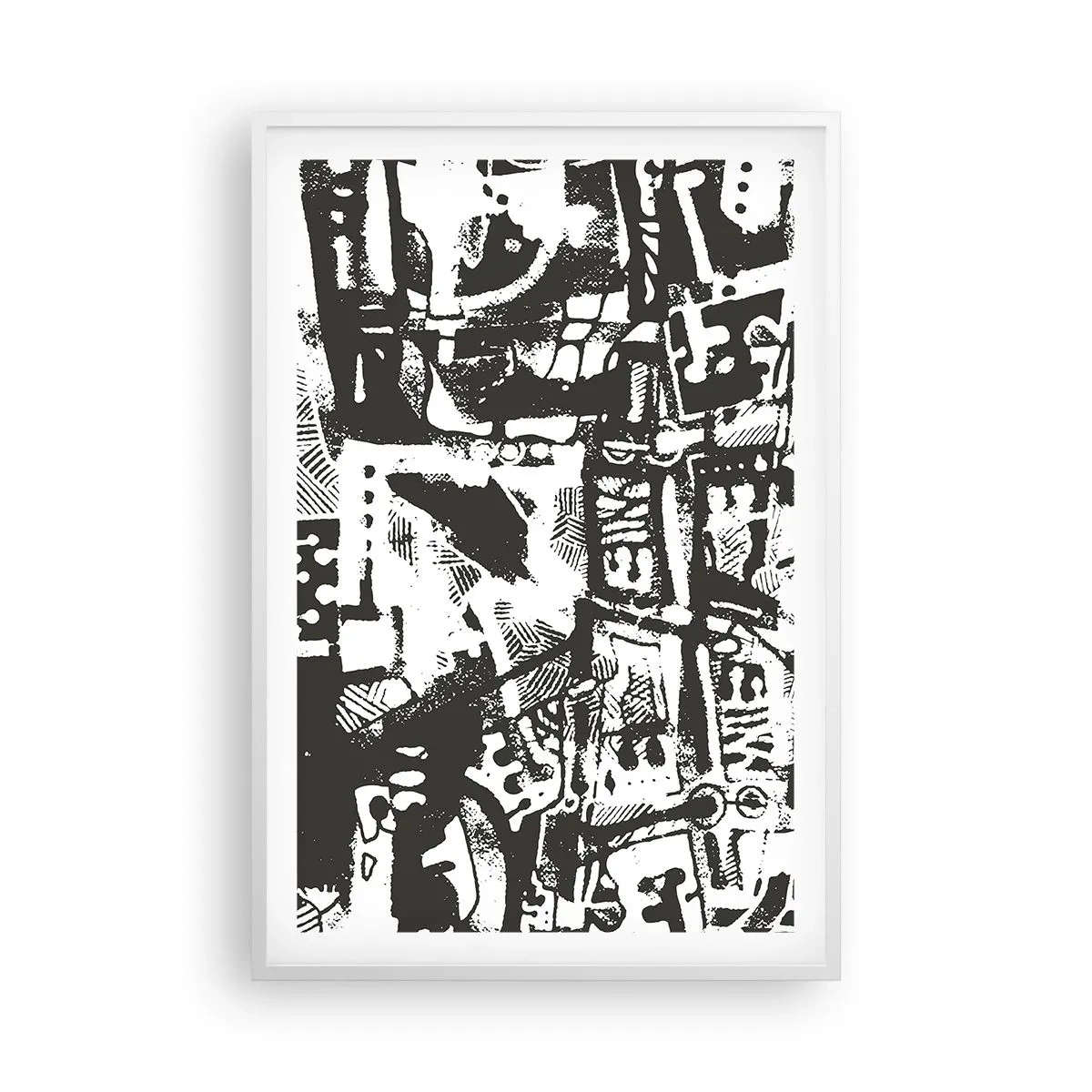 Poster in een witte lijst - Orde of chaos? - 61x91 cm